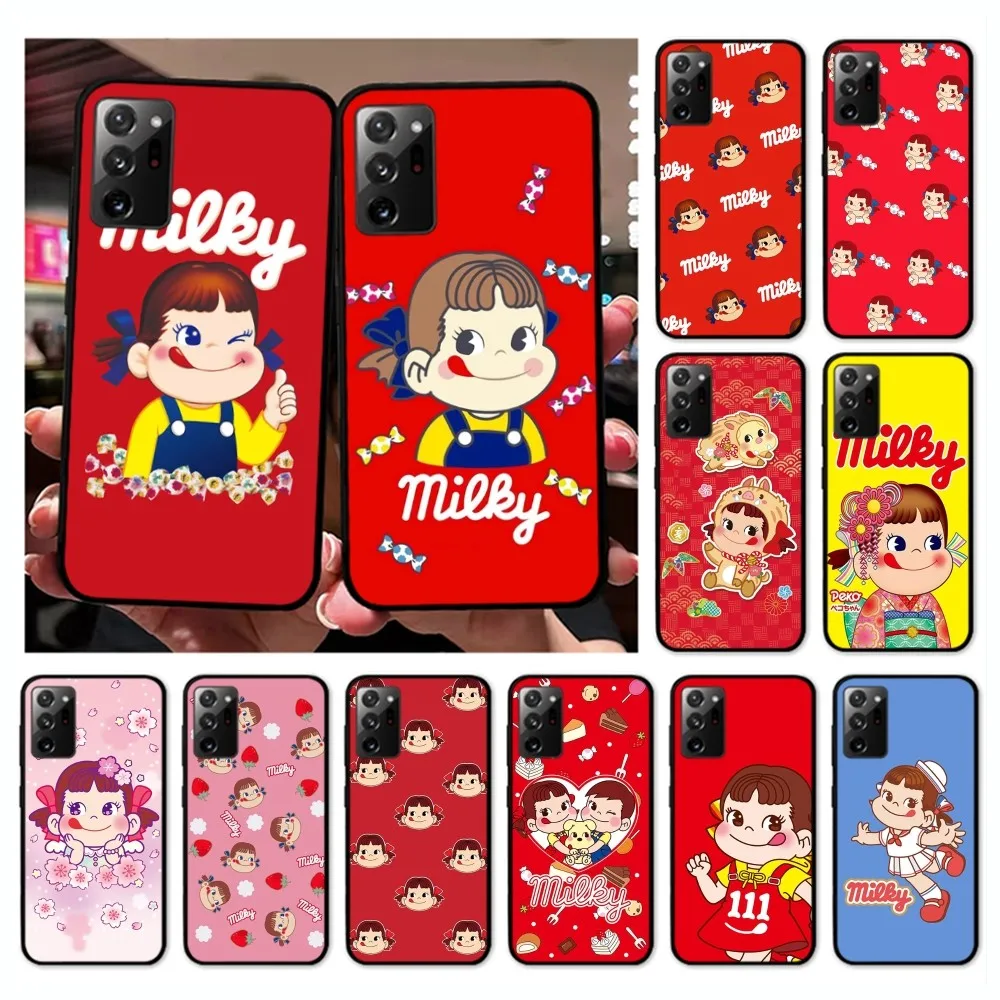 

F-Fujiya M-Milky P-Peko C-chan Cartoon Phone Case For Samsung Note 8 9 10 20 Pro Plus Lite M 10 11 20 30 21 31 51 A 21 22 42 02