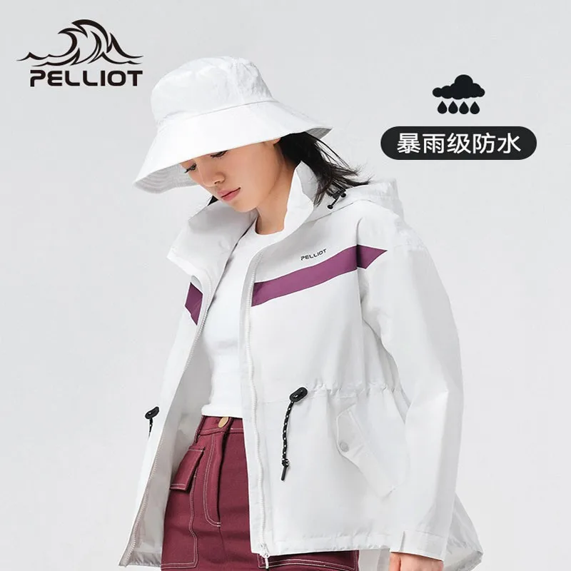 Pelliot Outdoors Monolayer Woman Autumn And Winter New Pattern Waterproof Clothing Windbreaker Warm And Fashionable Trench Coat