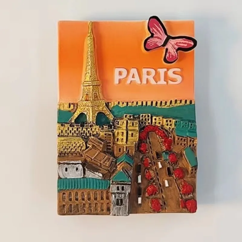 

France Souvenirs Creative Paris Souvenirs Birthday Gifts Message Board Magnetic Stickers L'Arc de Triomphe Refrigerator Stickers