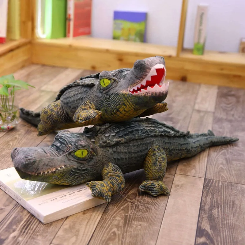 40cm Reallife Plush Crocodile Toy Stuffed Simulation Animal Soft Doll Alligator Pillow for Children Birthday Gift for boy