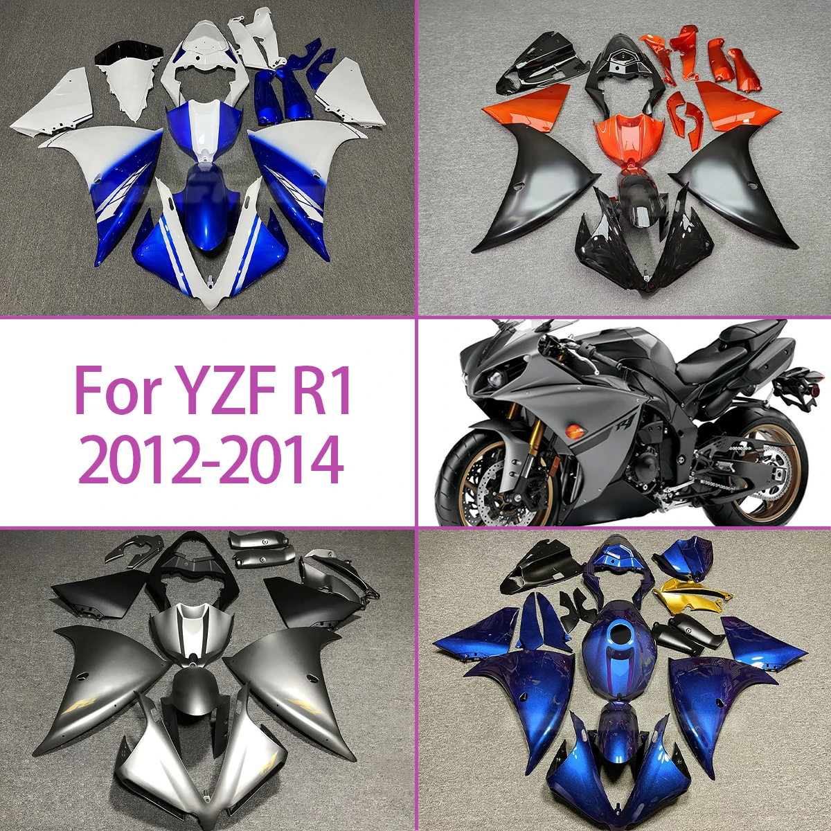 

Комплект обтекателей для мотоцикла Yamaha YZF R1 2012-2014 годов выпуска, инжекционные детали ABS, кастомные обтекатели в стиле Hot Style