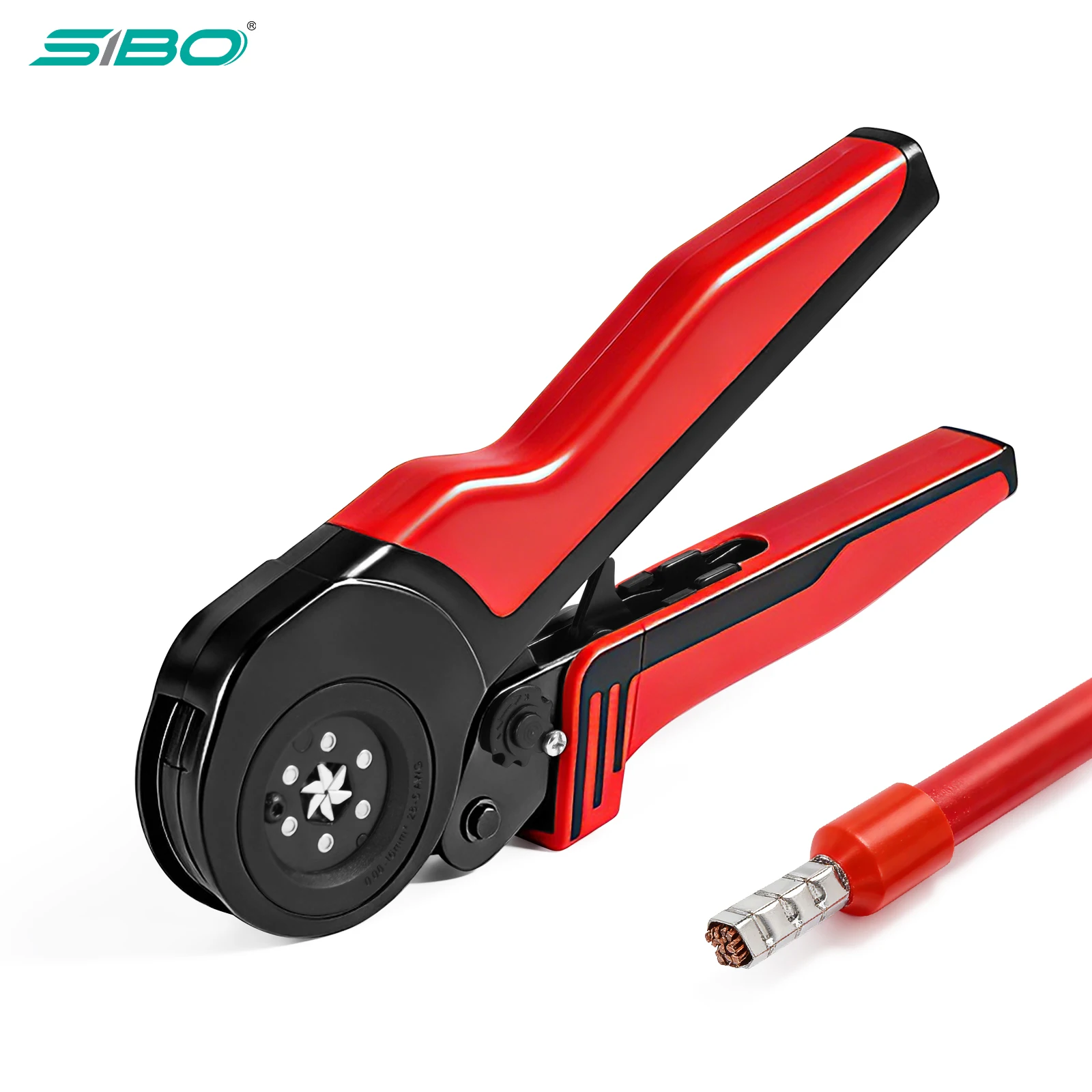 Ferrule Crimping Tool Kit Hexagonal Wire Ferrule Crimper Plier 0.08-16mm²/AWG28-5 for Tubular Wire Ferrules Terminals Connectors