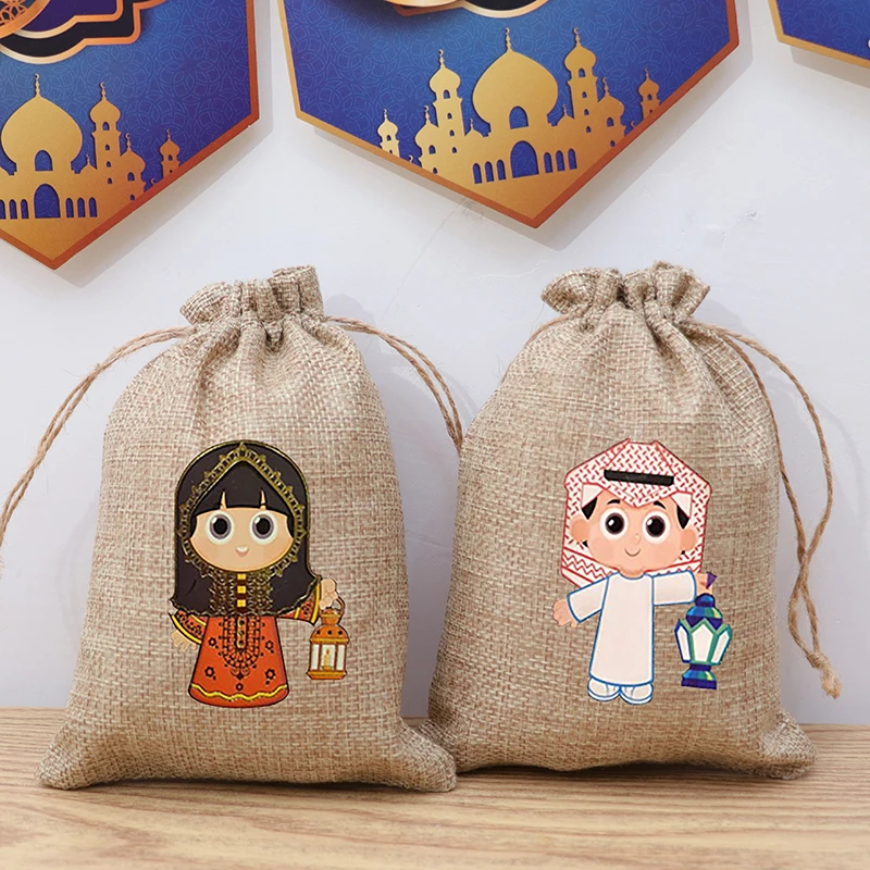 

5pcs Kid boy girl Eid Mubarak gift bags Money Wallet Eid al-Fitr Al Adha Muslim Islamic Ramadan Kareem Iftar decoration present