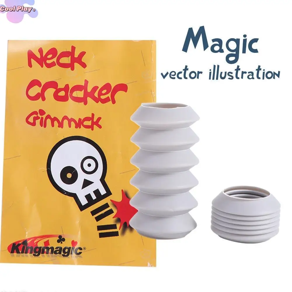 1 Pair of Realistic Sound Fracture Sounder Prank Funny Neck Cracker Gimmick Scaring Close-up Magic Neck Fracture Close-up Prop