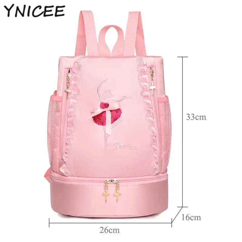 

Милая сумка для балета и танцев для девочек, платье-пачка, танцевальный рюкзак для детей, сумка для балерины, сумка для хранения латинских танцев, йоги, касания, джаза