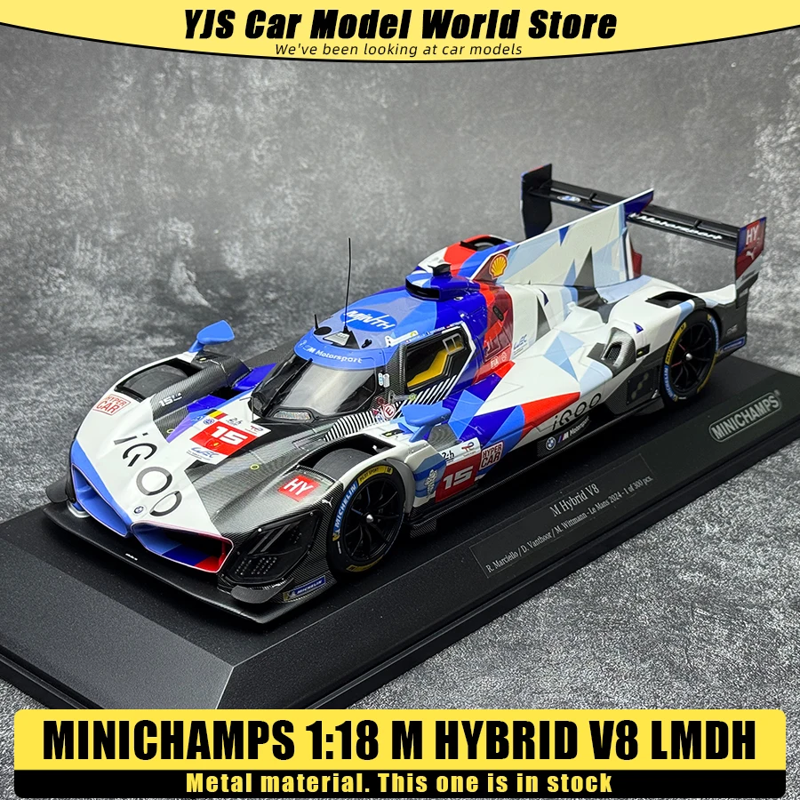 

Литая под давлением модель Minichamps 1:18 BM M HYBRID V8 LMDH, коллекция моделей автомобилей из сплава