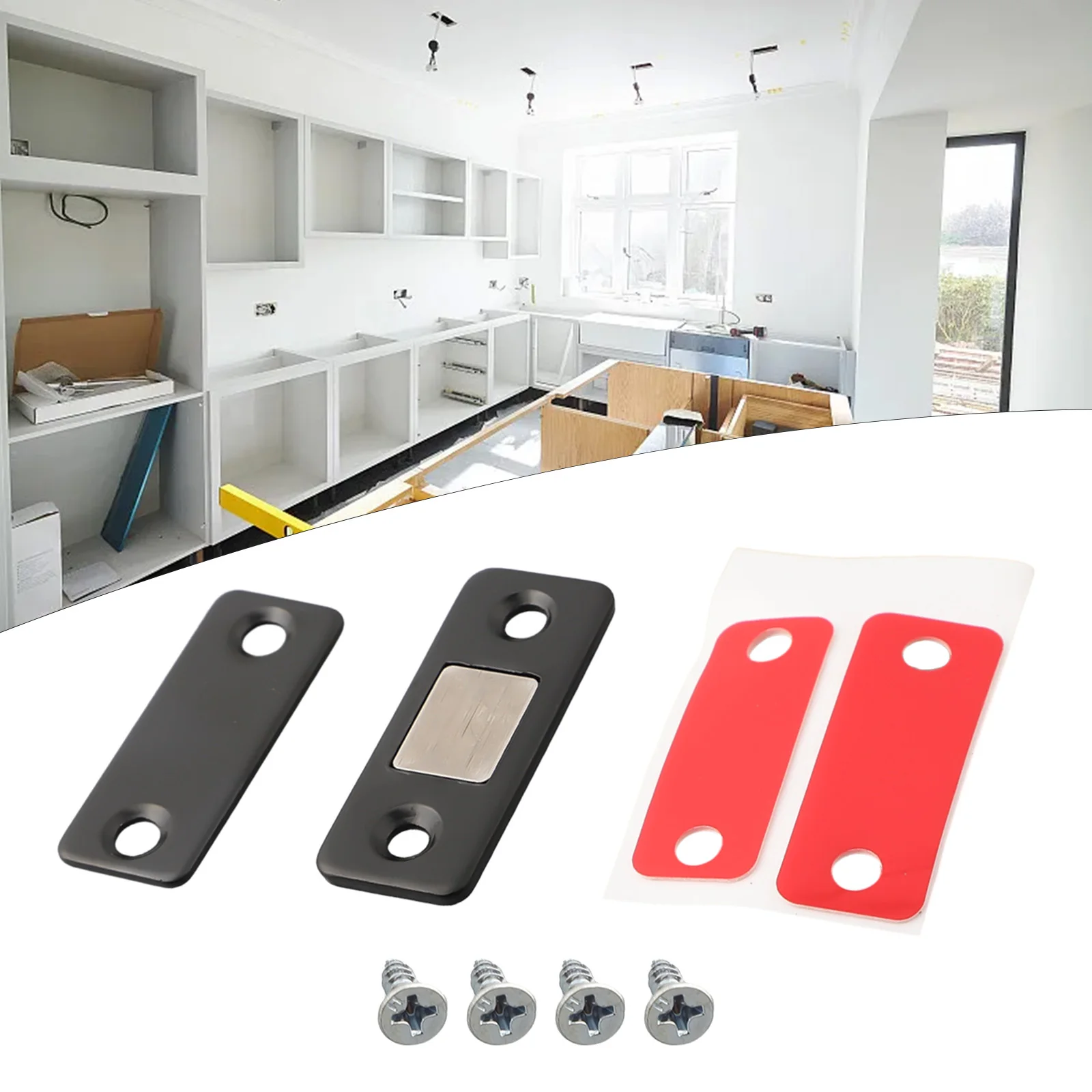 Catch Latch Self-adhesive Latch Stainless Steel Ersatz Strong Magnet Bedroom Home Schrank Door Schublade Strong Magnetic