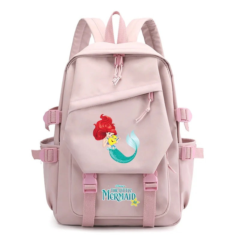 Disney The Little Mermaid Girls Backpacks Teenager Student Backpack Women Rucksack School Bags Travel Bag Mochila