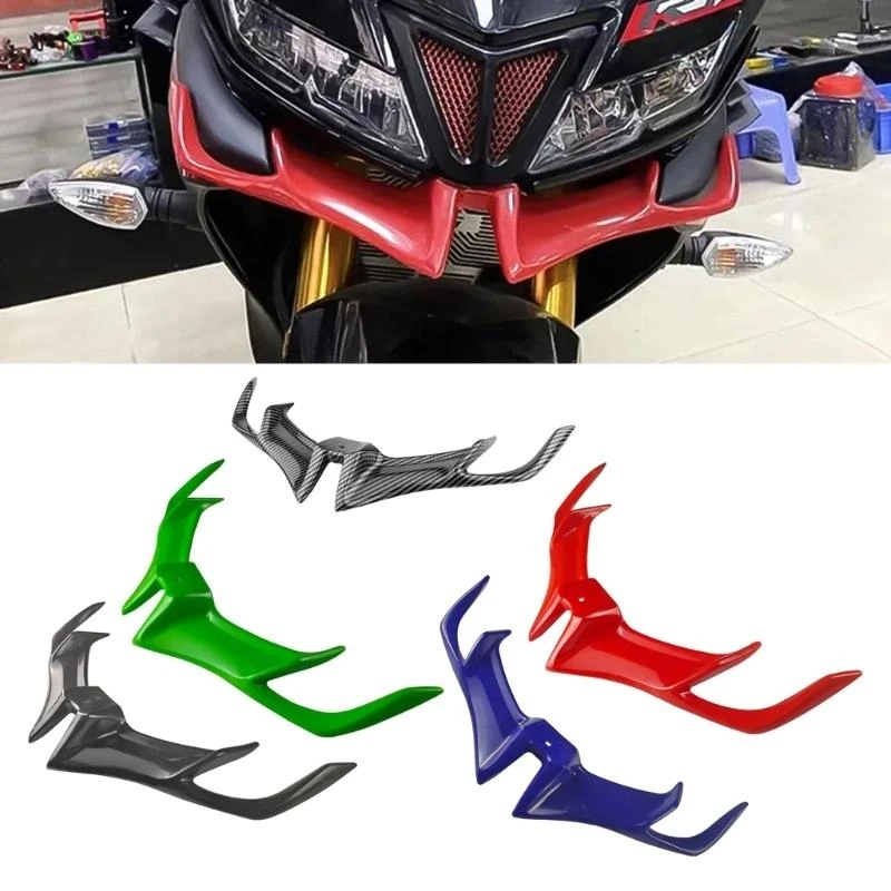 

U1JF Motorcycle Winglets Aerodynamic Wing Spoiler for Most Motocross Front Fairing