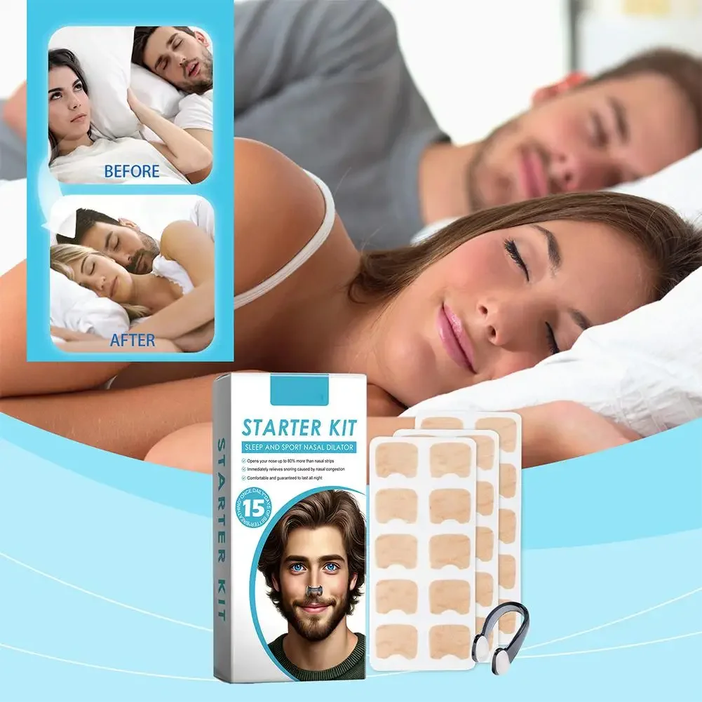 Nasal Breathing Dilators Starter Kit Magnetic Nasal Strips Increase Air Intake Improve Sleep Quality Reduce Snoring