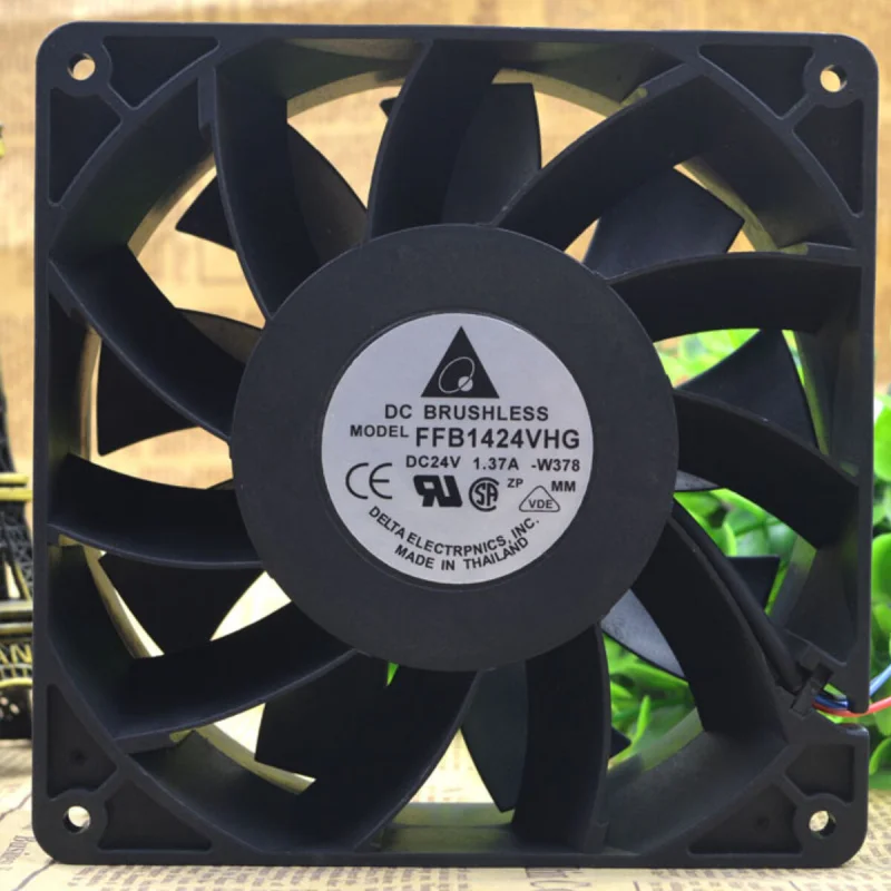 l 1PCS For DELTA FFB1424VHG | 24V 1.37A | 14CM | High Air Volume Industrial Cooling Fan