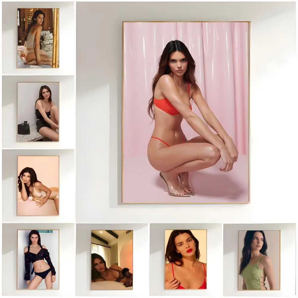 fashion model k-kendall jenner Poster Classic Wall Art  Home Decor  Peel and Stick Unframed