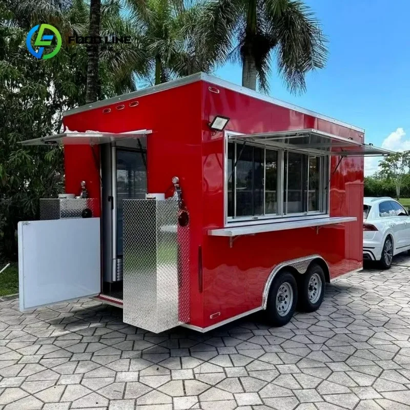 Custom Fully Equipped Food Trailer for Mobile Street Food Business Perfect for Food Festivals, Fairs and Farmers Markets