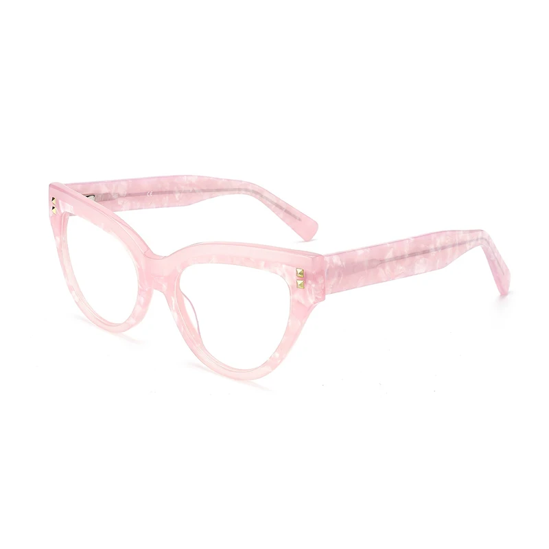 

Eye Cat Optical Frames Beauty Eyewear Acetate Eye Glasses Women Full Rim Myopia Prescription Eyeglasses Anti Blue Spectacles