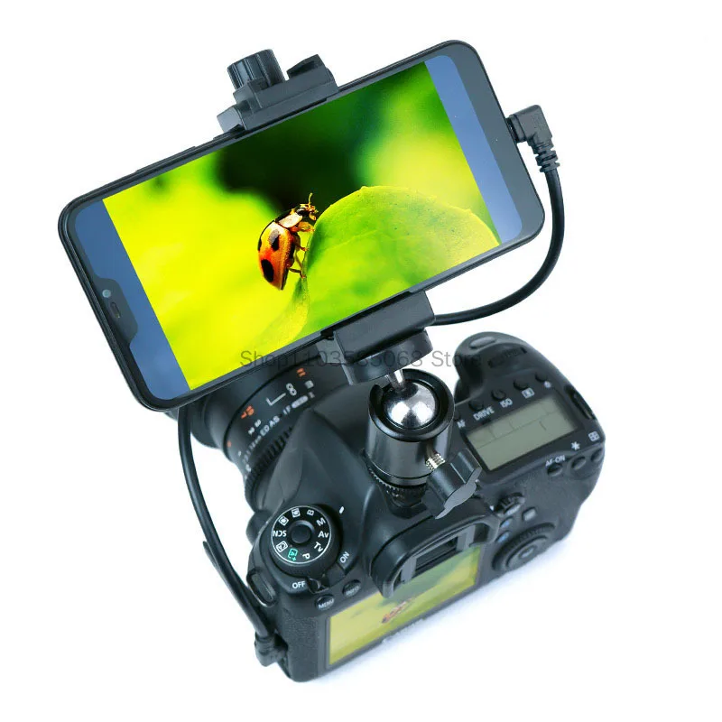 Mobile Phone Connected to Canon 5D34 6D708090D Camera, Large Screen Camera, Viewfinder Monitor, and Photo Guide for Instant Tran