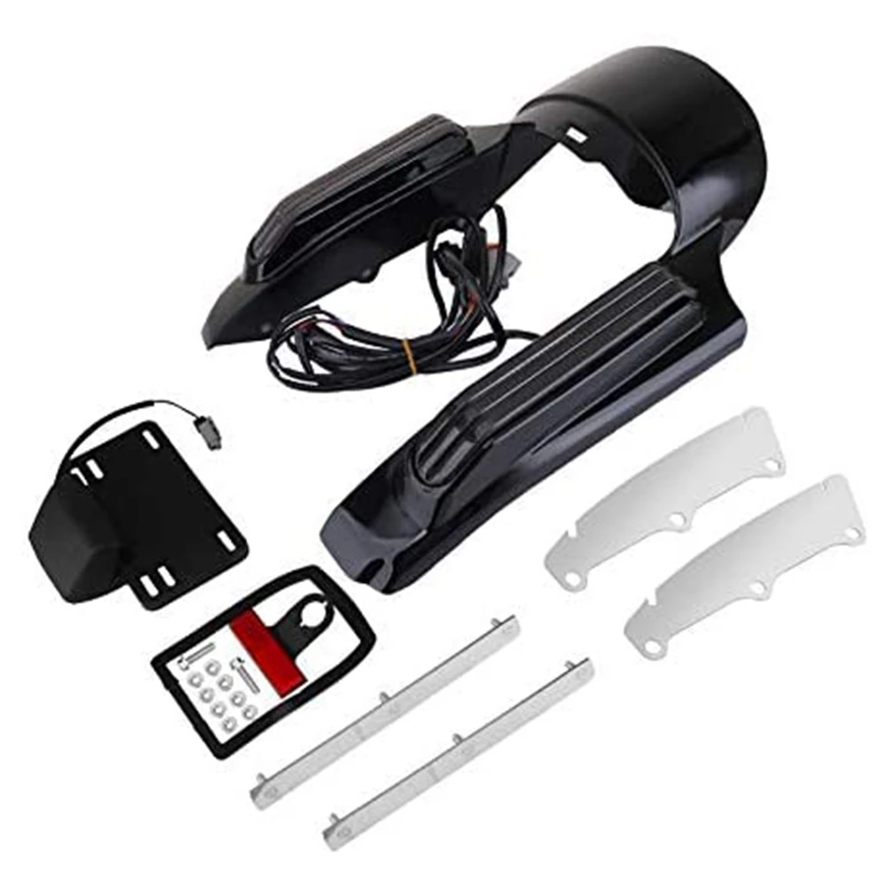 

Motorcycle Tail Running/Brake/Turn/Warning Light Fender Extension Fascia for Touring Street Glide Road Glide