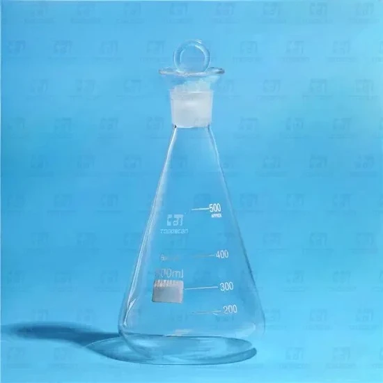 

High-quality 150ml Glass conical flask with cap Glass Erlenmeyer Flask for laboratory triangle flask Boro 3.3
