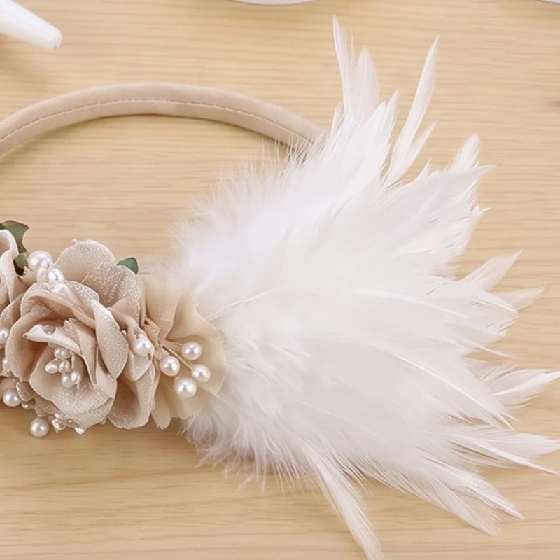 5 To 6 Strands White Tip Plumage For Hair Accessories And Craft Decorations Natural Materials 87HA