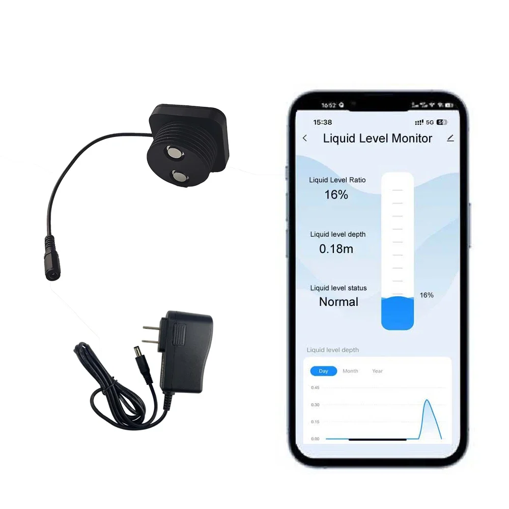 NEW EPTTECH TLC2326 Tuya Smart Home Non Contact Long Distance Water Level Sensor River Bridge Wastewater WiFi Signal Customizati