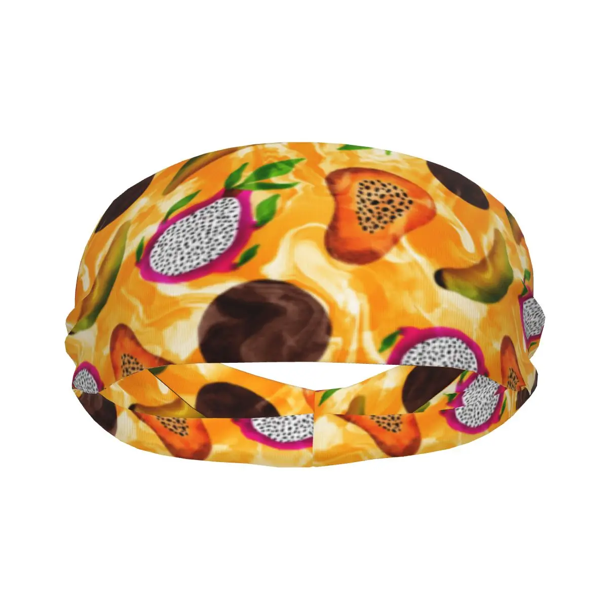 Colorful Exotic Mix Fruits Elastic Hair Band Yoga Headband Makeup Hair Hoop Headwrap