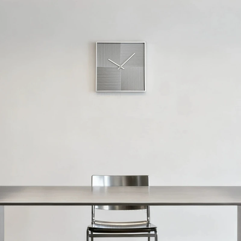 Silent Non Ticking Clock Design Elegant Silver Wall Nordic Kitchen Clock Art Office Luxury Horloge Murale Luxe Home Decoration
