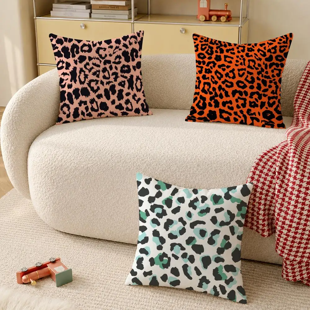 leopard print texture Cushion Cover Pillow Cover Decorative Throw Couch Home Decor for Living Room Sofa