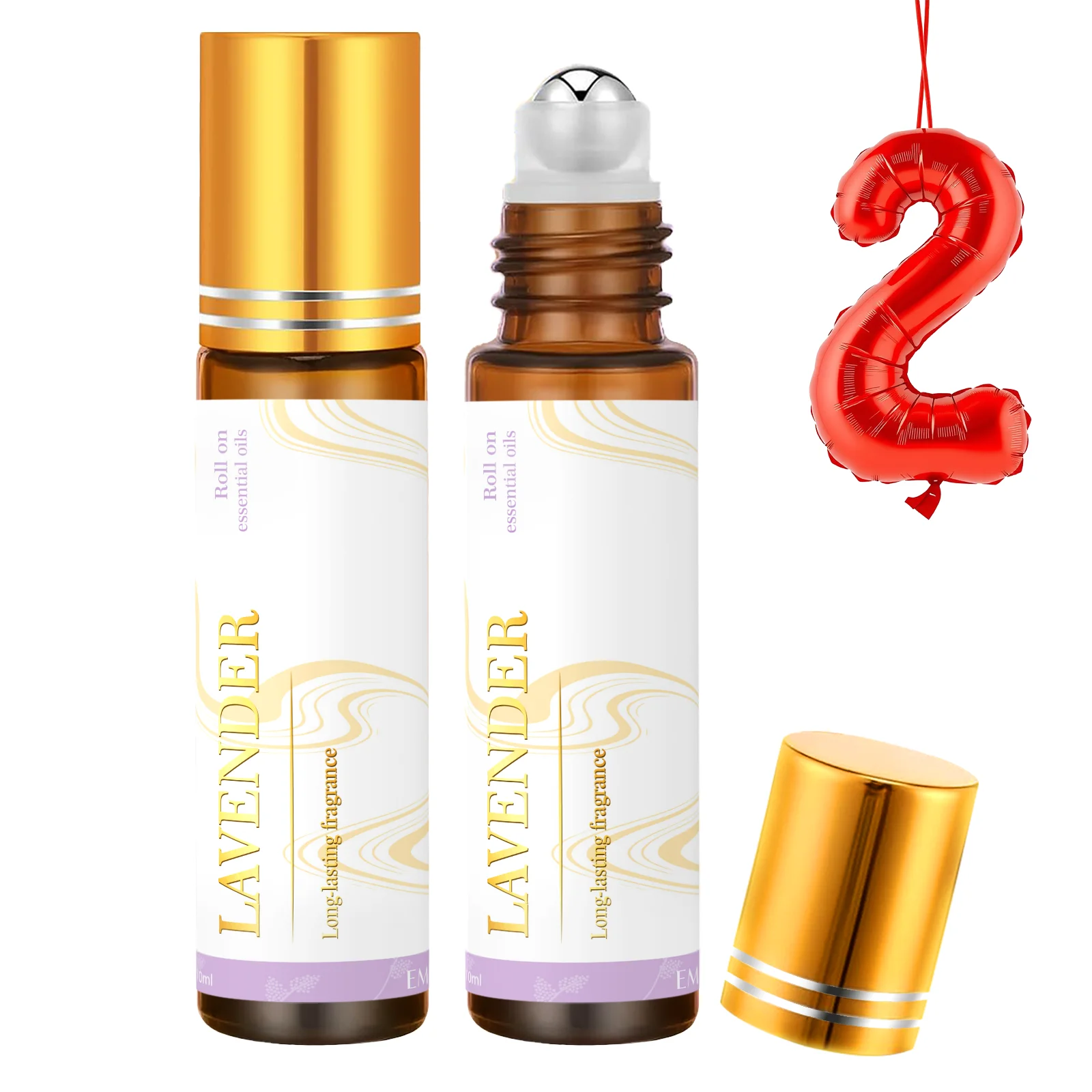 2PC 10ml Roller Olejki eteryczne Olejek do masażu Kawa Lollipop Wanilia Kokos Lawenda Piwonia Wata cukrowa Malina Wiśnia Prezenty