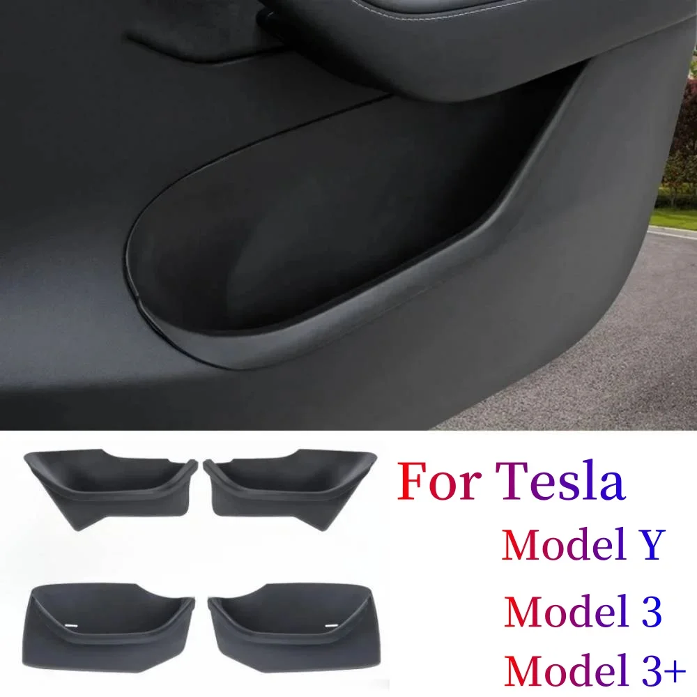 For Model 3 Y Door Side Storage Organizers for 2024 Tesla Model 3 Highland Waterproof Box Pocket Slot Tray Protector Accessories