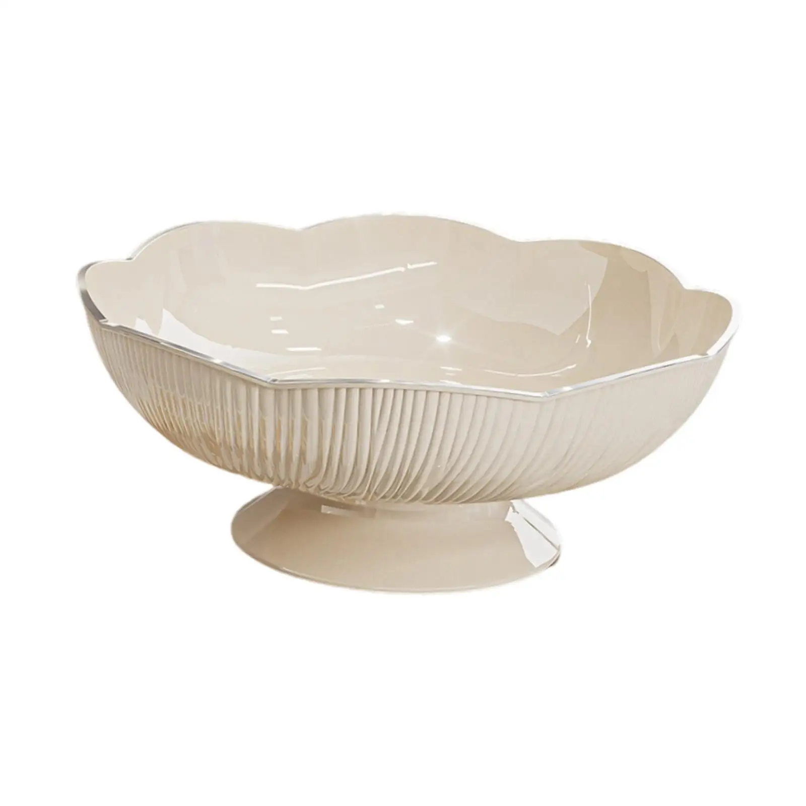 Decorative Fruit Bowl Footed Fruits Holder Large Table Centerpiece Snack Vegetable Organizer for Home