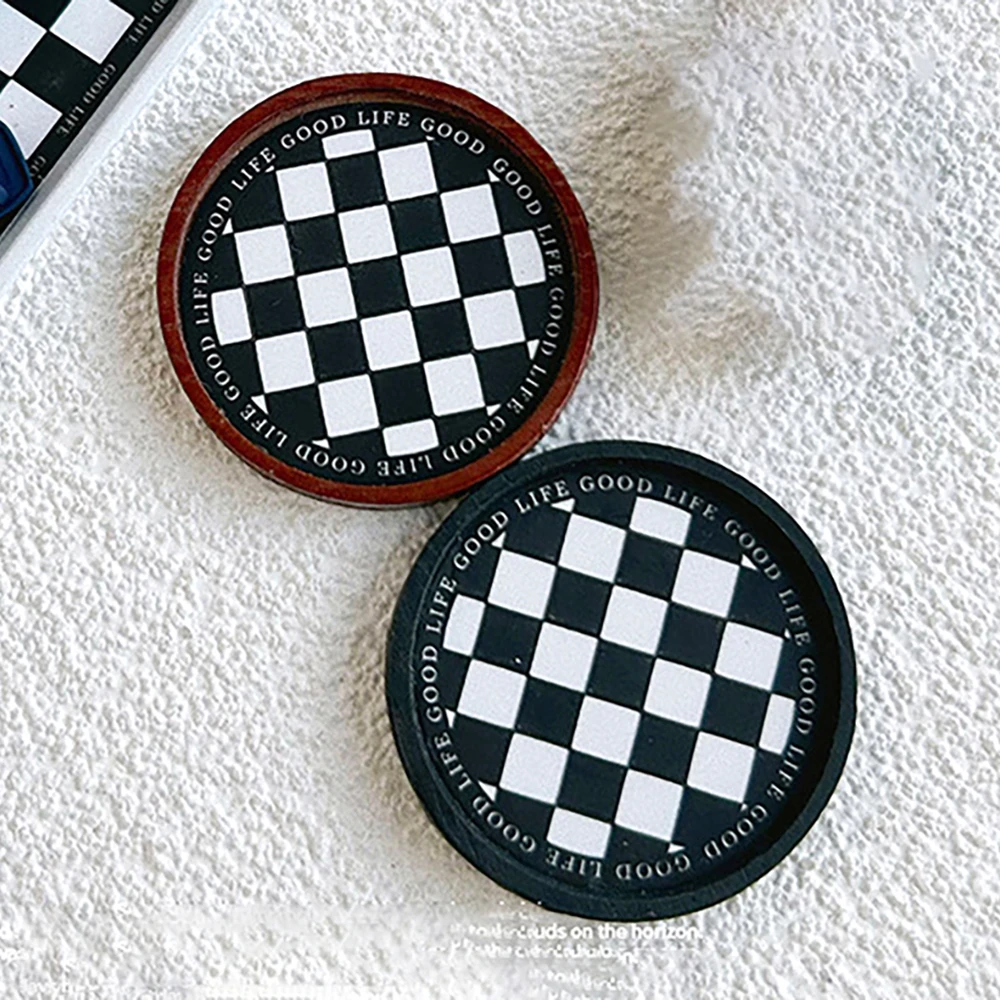 Accesorios para casa de muñecas, bandeja de té redonda en miniatura, Mini bandeja de café, modelo de juguete para decoración de casa de muñecas, OB11, 1 Uds., 1/12