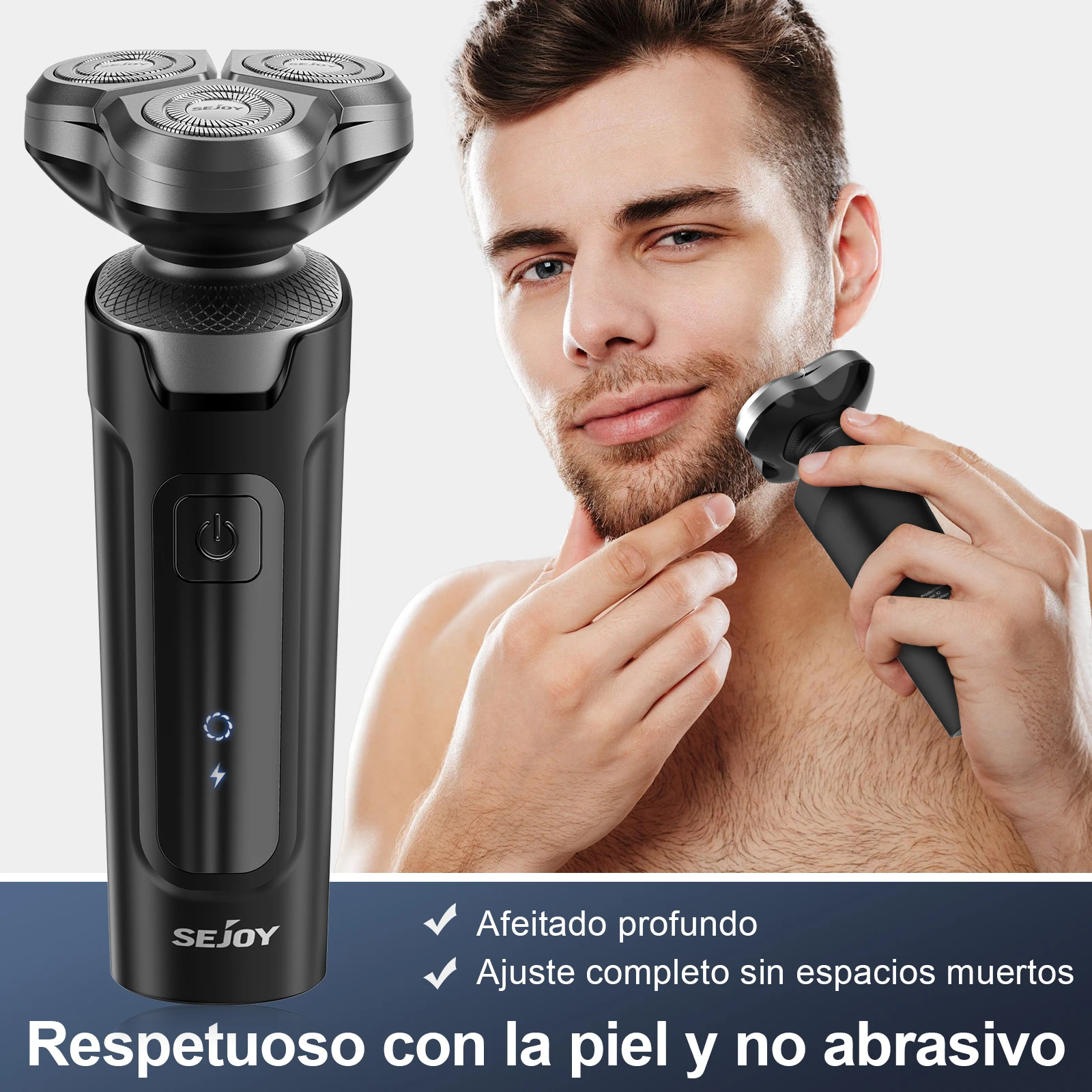 

Sejoy Бритва Парикмахерская для мужчин Электрическая бритва Перезаряжаемая литиевая батарея Портативные бритвы для путешествий