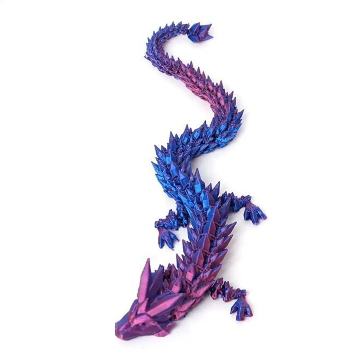 BAAU Dragón impreso en 3D en el huevo, juguetes de escritorio ejecutivos de dragón de cristal articulado completo, decoración del hogar/oficina Navidad, estilo 3