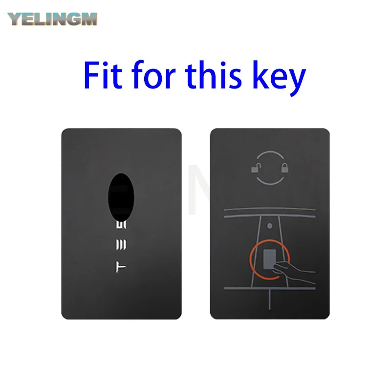 For Tesla Model 3 S X Y Car Smart NFC Card Key Cover Case Transparent TPU Shell Fob Holder Protector Holder Keyless Accessories