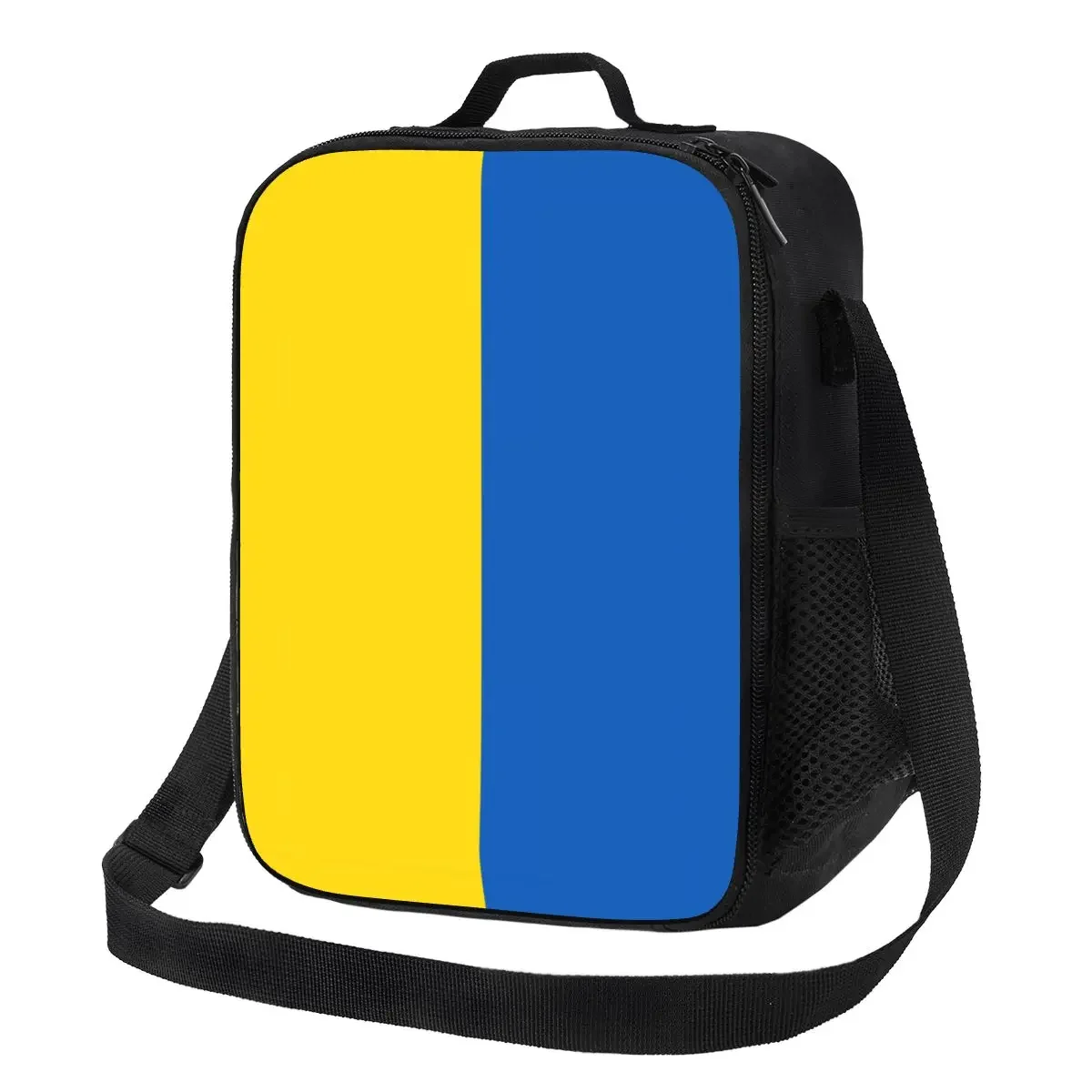 Flag Of Ukraine Insulated Lunch Tote Bag for Women Portable Thermal Cooler Food Lunch Box Work School Travel