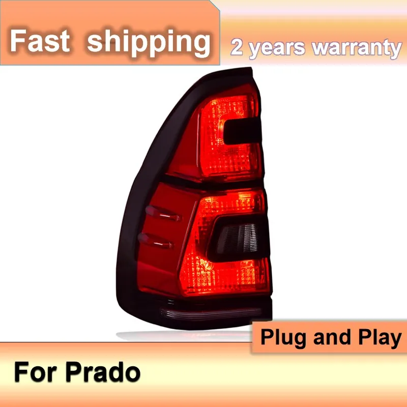 

Car Accessories for Toyota Prado Tail Lights 2003-2009 Prado Rear Lights LED DRL Turn Signal High Beam Projector Lens