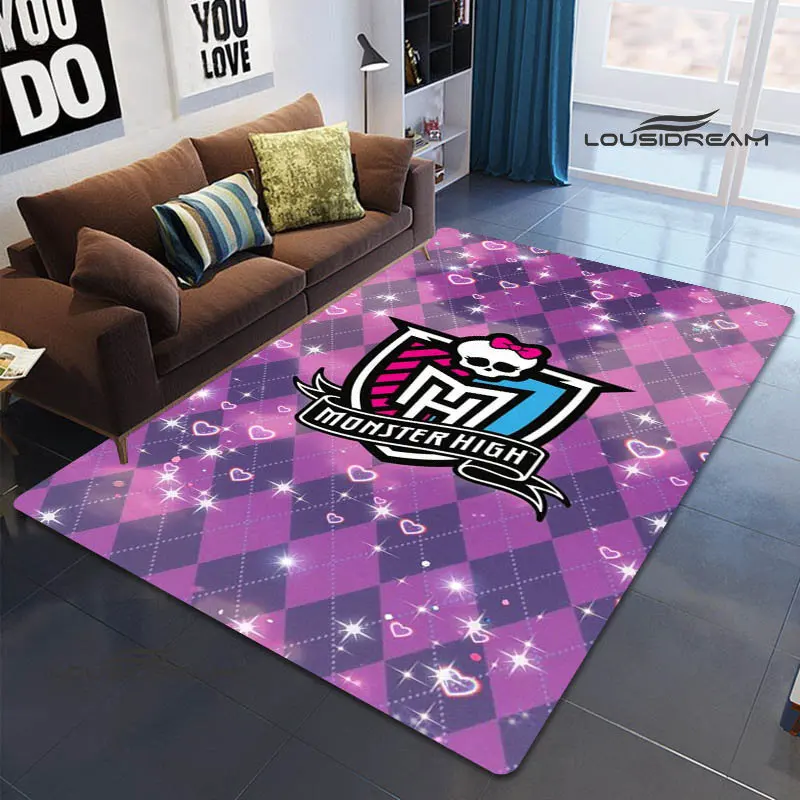 Monster High Anime printed carpet Anime carpet decorazione della camera da letto tappetino da Yoga tappeto da esterno tappeto antiscivolo tappeto