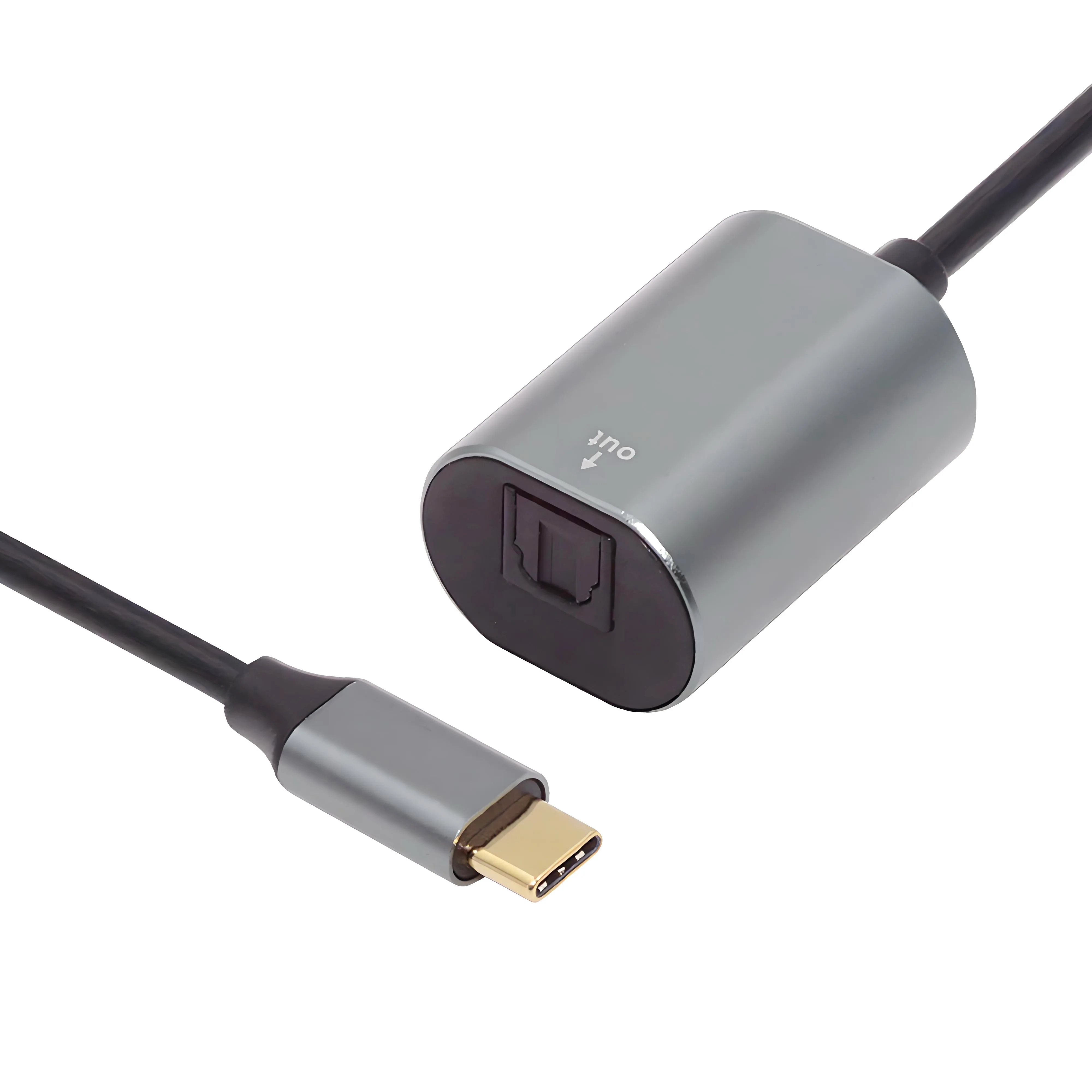 CY Toslink Optical Audio Jack Opt USB2.0 Male to Digital Optical Fiber Optic Sound Interface Female Adapter