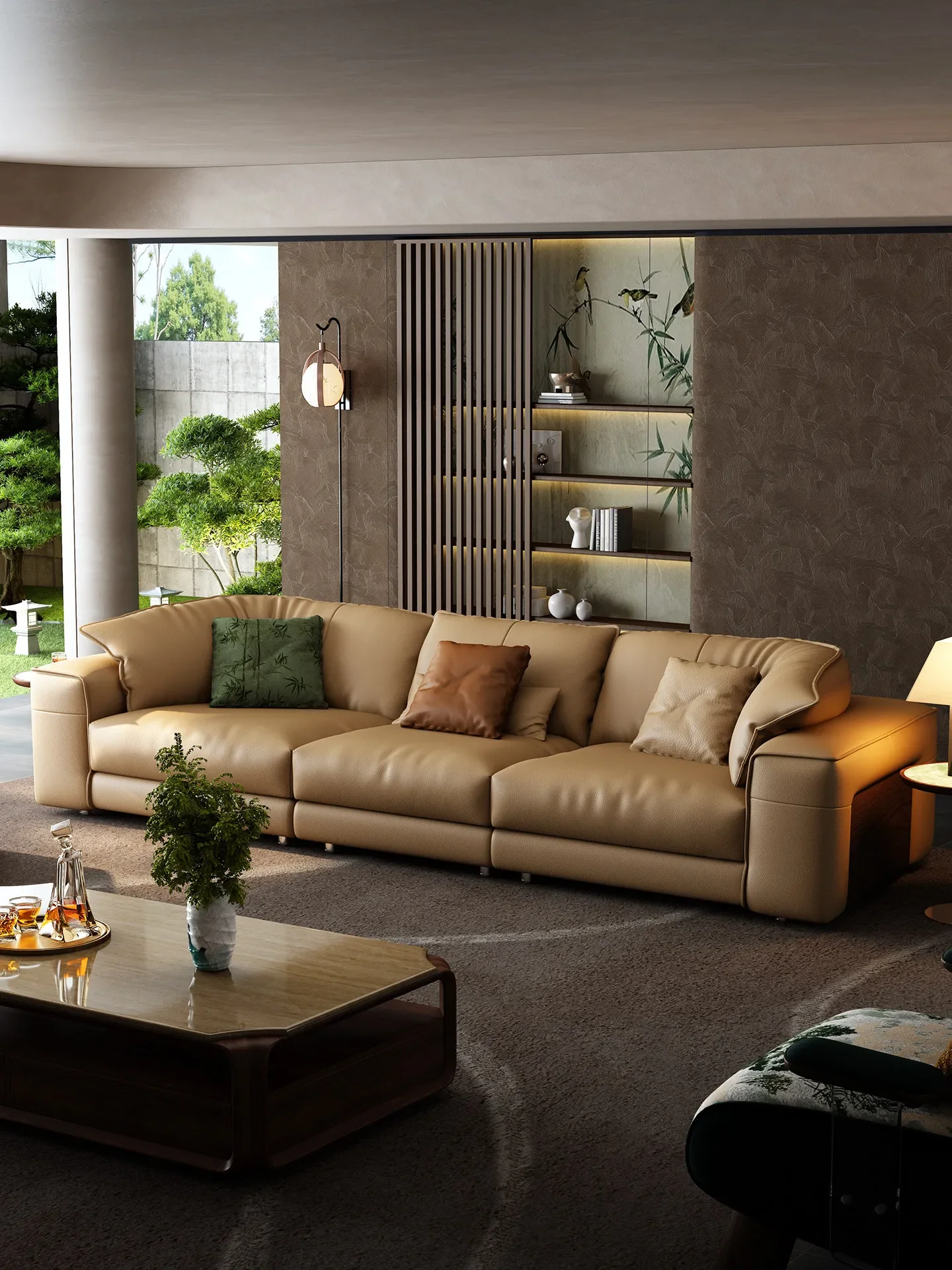 Living Room Lazy First Layer Cowhide Foshan Furniture Leather Sofal16