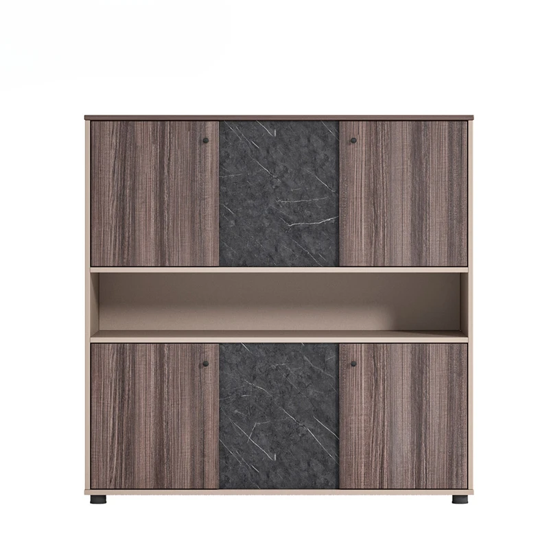 Manufacturer popular modern design wood office file cabinets with door bookcase filing cabinet office furniture