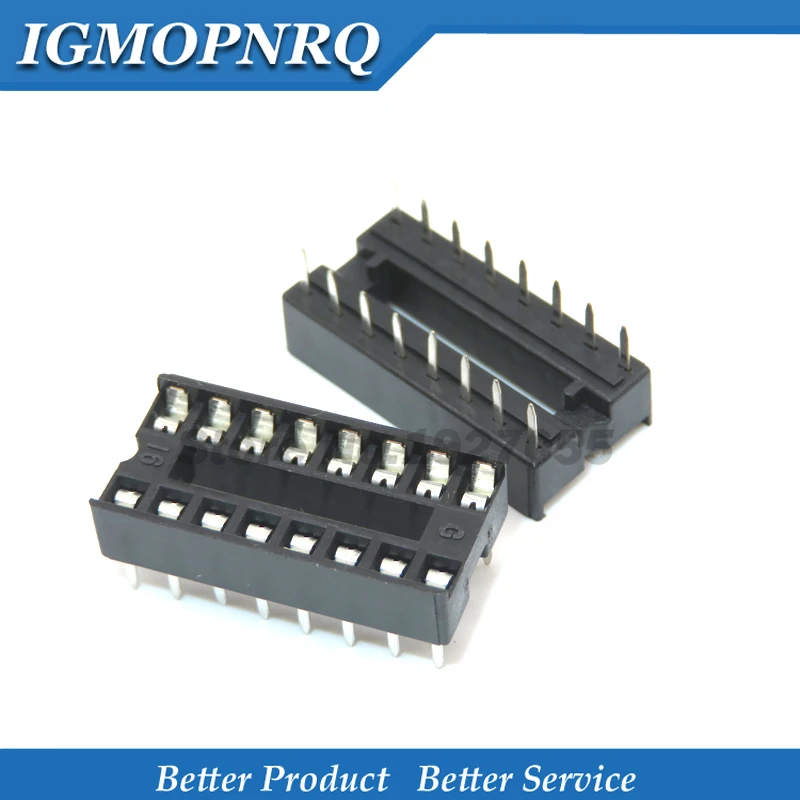 

10pcs Ic socket 16pin pins pin DIP DIP16 DIP-16 high quality IC Sockets Adaptor Solder Type Socket new