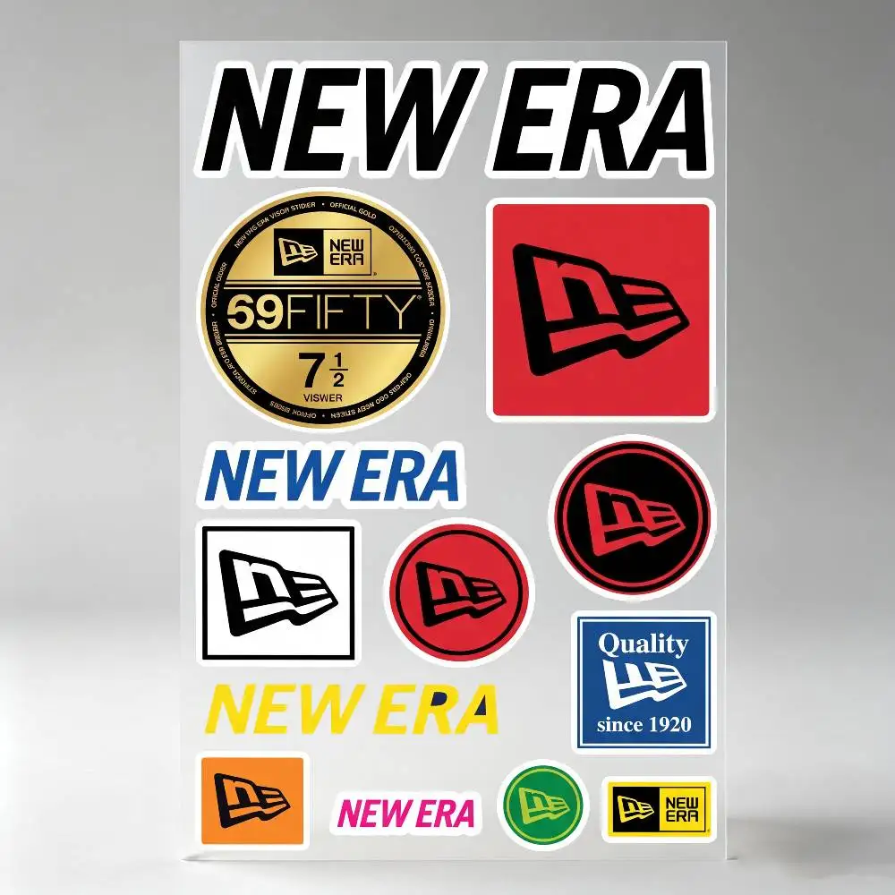 Poster N-e-w E-ra Reflective Motorcycle Stickers Waterproof Vinyl Decals For Motorbike Helmet Fuel Tank Bike
