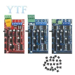 RAMPS 1.4 1.5 1.6 Panel Part Motherboard 3D Printers Parts Shield Red Black Controls
