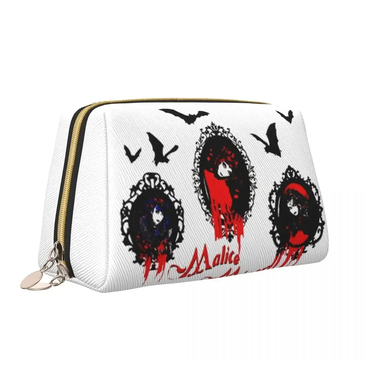 Malice Mizer Visual Kei Japanese Rock Band Gothic Travel Cosmetic Bag Toiletry Makeup Organizer Lady Beauty Storage Dopp Kit