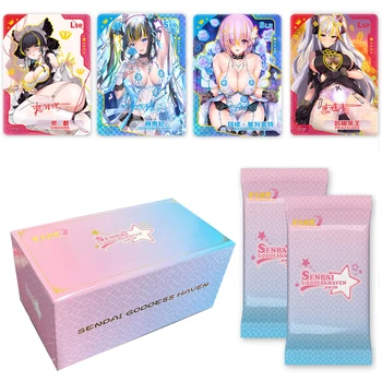 Senpai déesse carte Haven 5 déesse histoire cartes Anime fille fête maillot de bain Bikini fête Booster boîte Doujin jouet et loisirs cadeau