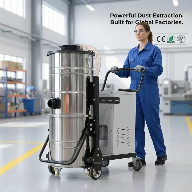 for Long Lasting Sustainable High Power Three Phase Industrial Vacuum Cleaner Designed for Very Heavy Material Handling