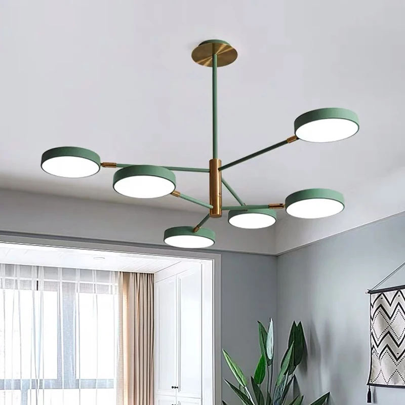 

Nordic LED chandeliers, living room lights, modern, simple and creative home lighting, bedroom lighting decoration