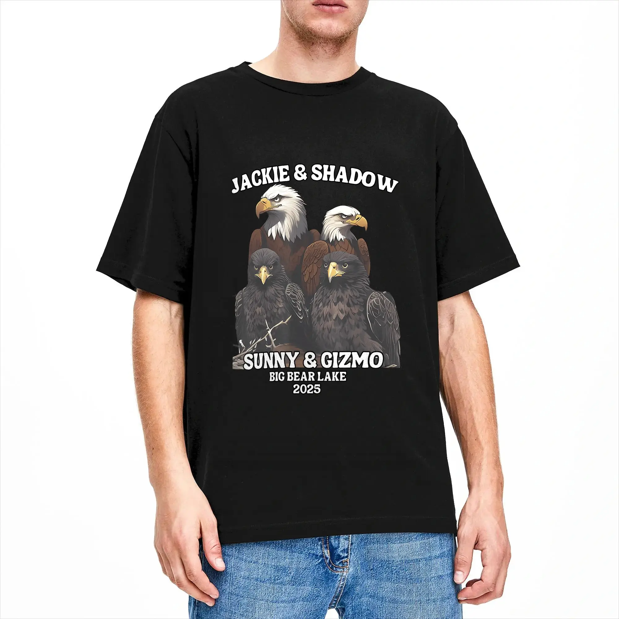 Summer Jackie and Shadow Sunny and Gizmo Big Bear Lake Hippie T Shirts  Cotton Tshirt for Male Y2K Retro Short Sleeve Tees