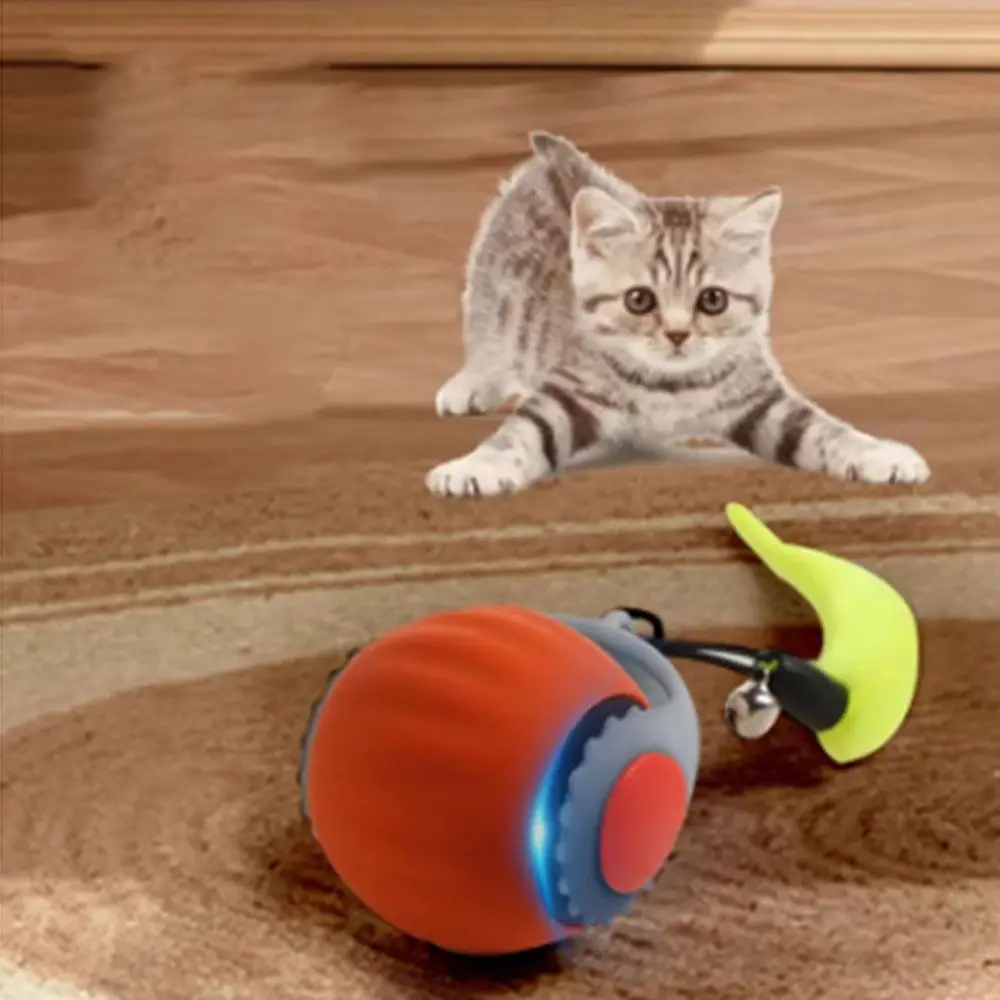 Gravity Sensor Cat Interactive Ball Smart Flexible Pet Toy Ball Automatic Moving Bite Resistant Jumping Rolling Ball Self Hi