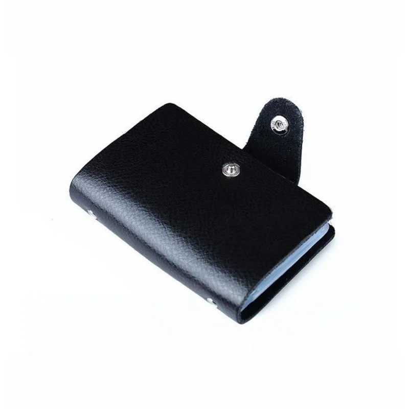 Sale Men's Genuine Leather Multi-card Slots Cowhide Bank Case Business Card Credit Card Holder Wholesale Coin Purses Purse