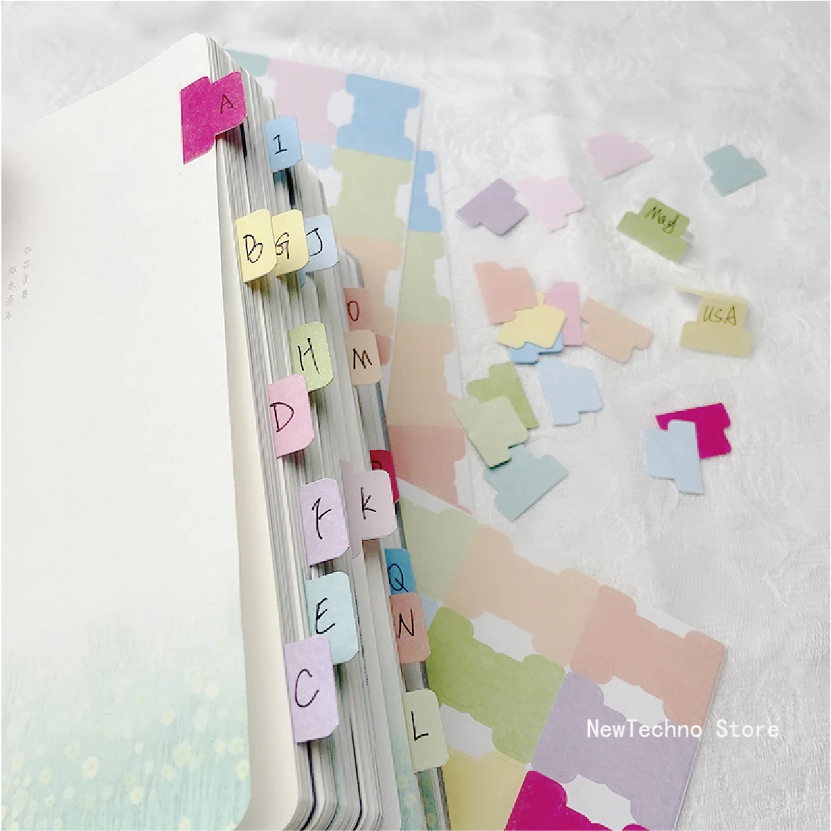 

5Sheets Index Label Sticker Writable Book Pages Markers Index Tab Flags File Tabs Office Stationery Personalized Planner